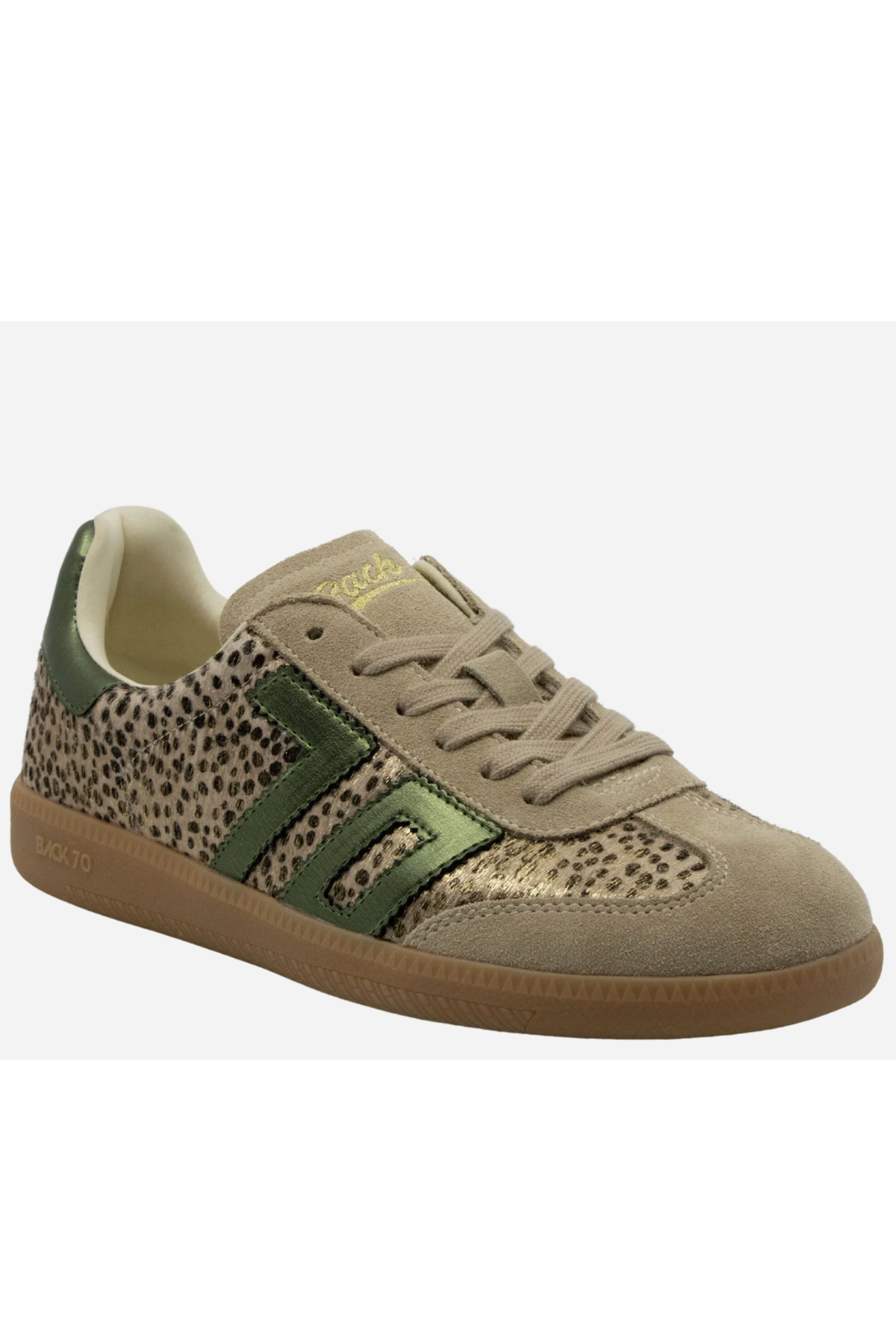 Back 70 Cloud W26 Sneakers-- Pois Gold Forest