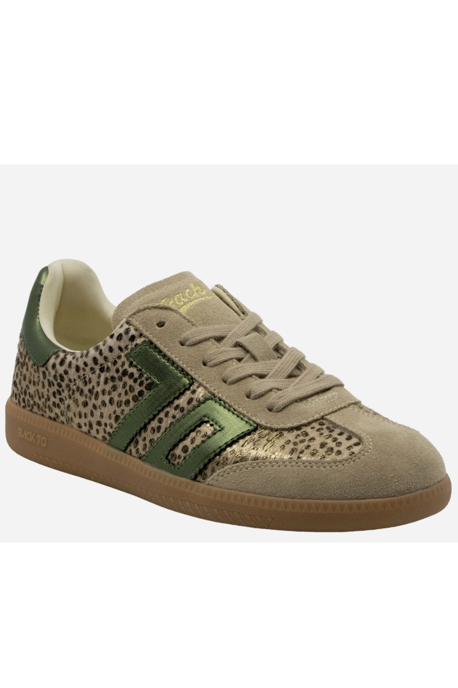 Back 70 Cloud W26 Sneakers-- Pois Gold Forest