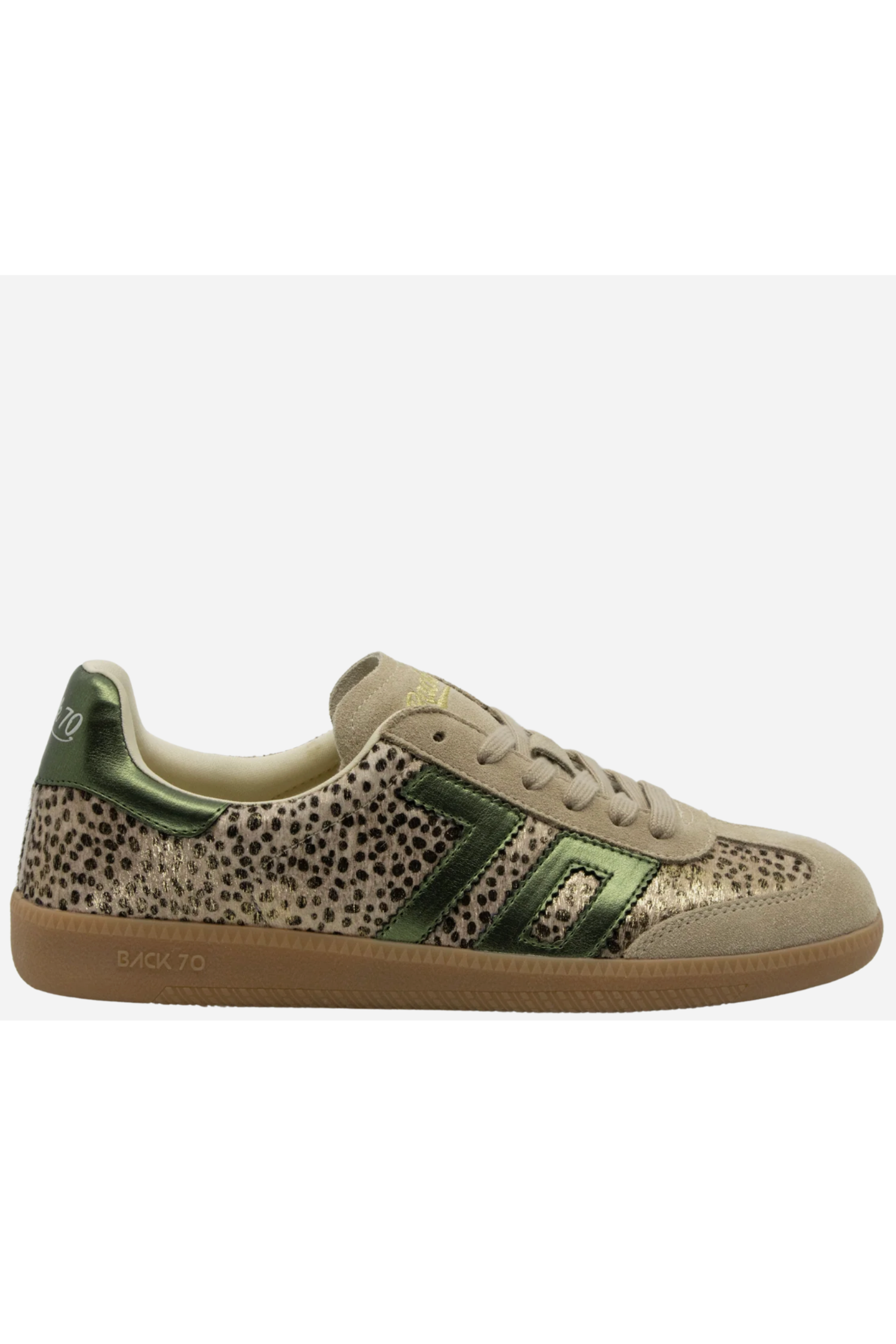 Back 70 Cloud W26 Sneakers-- Pois Gold Forest