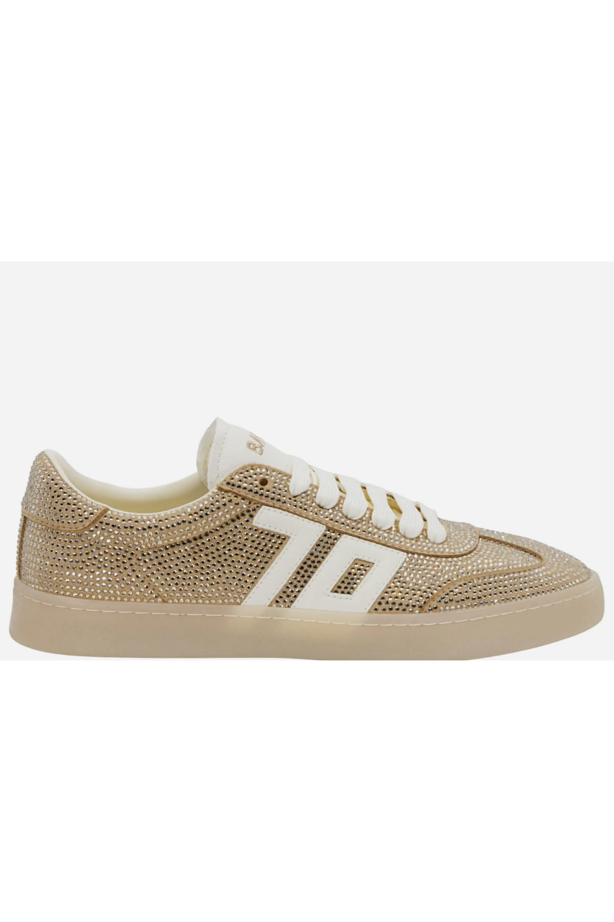 Back 70 Smart Rhinestone Sneakers-- Gold