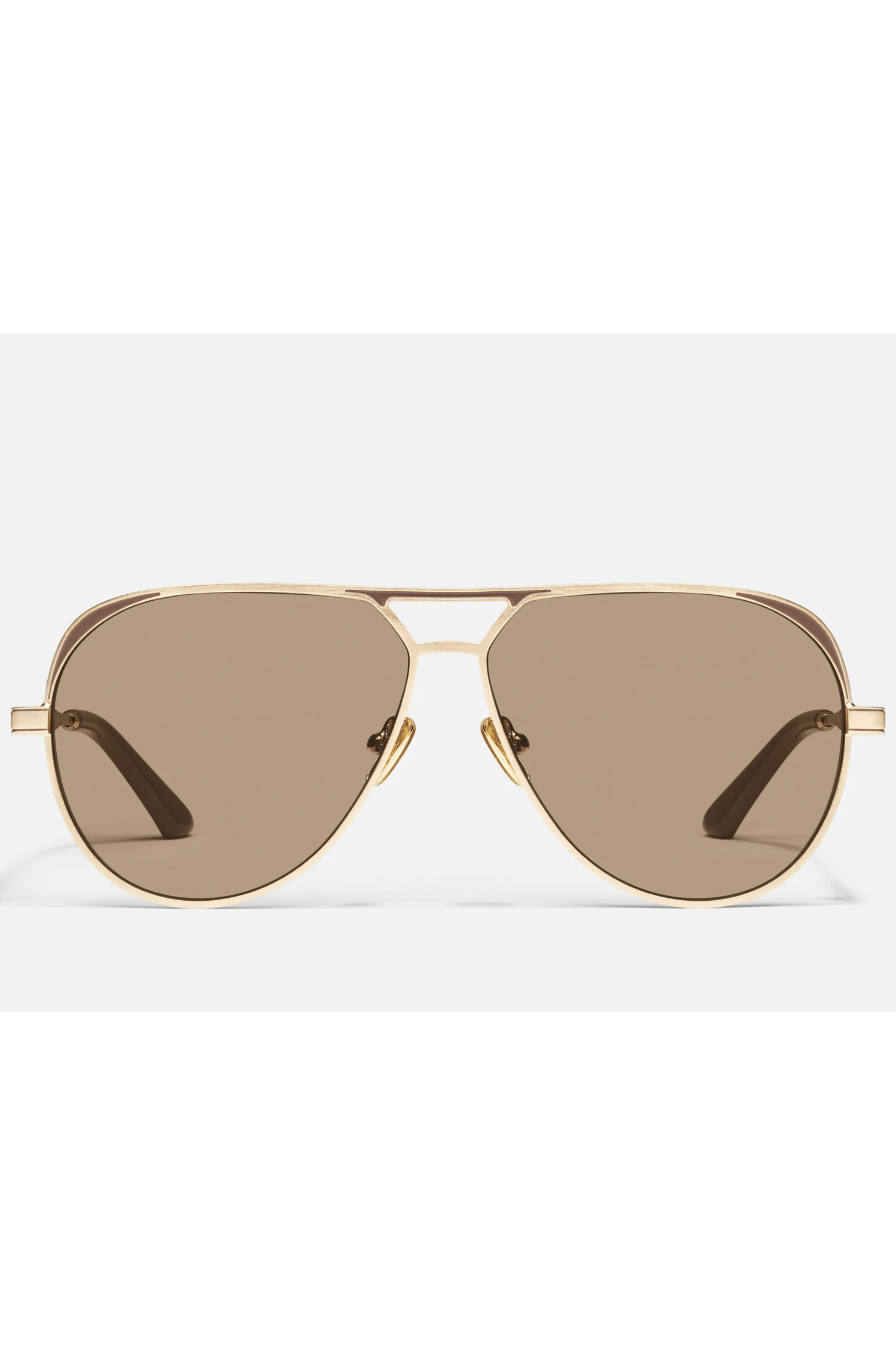 Quay Open Tab Sunglasses-- Gold