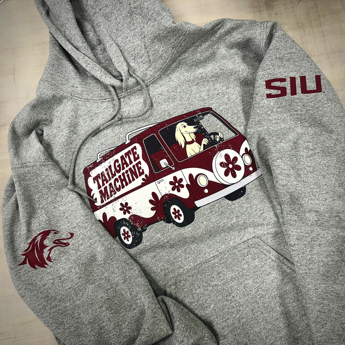SIU Tailgate Machine Retro Hoodie - Officially Licensed