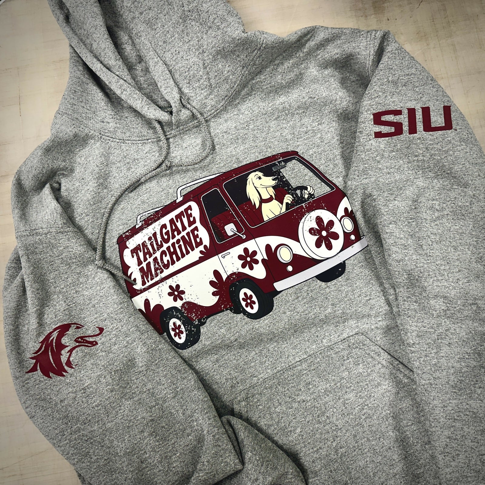 SIU Tailgate Machine Retro Hoodie - Officially Licensed