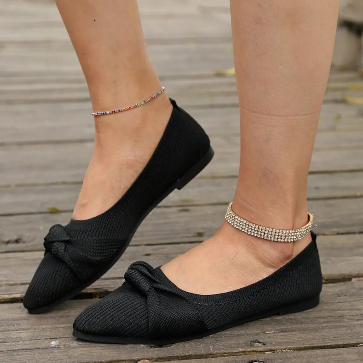 Point Toe Flats Slip-Ons