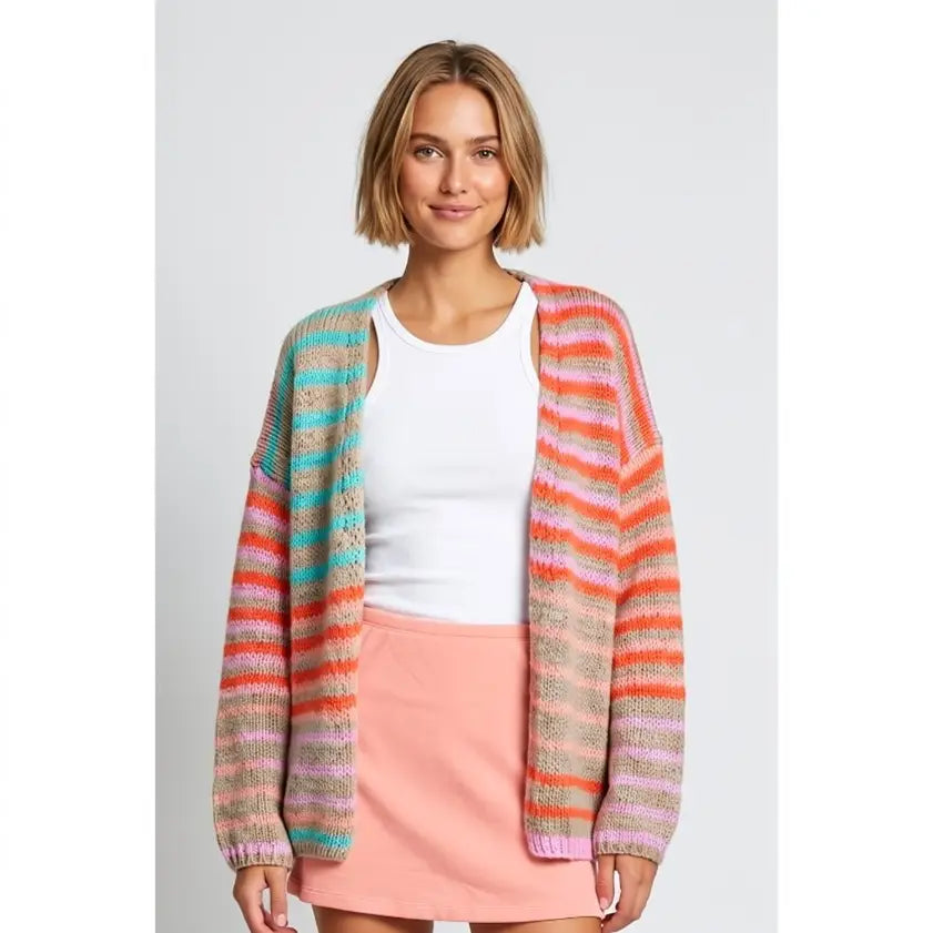 Multi Colored Cozy Cardigan
