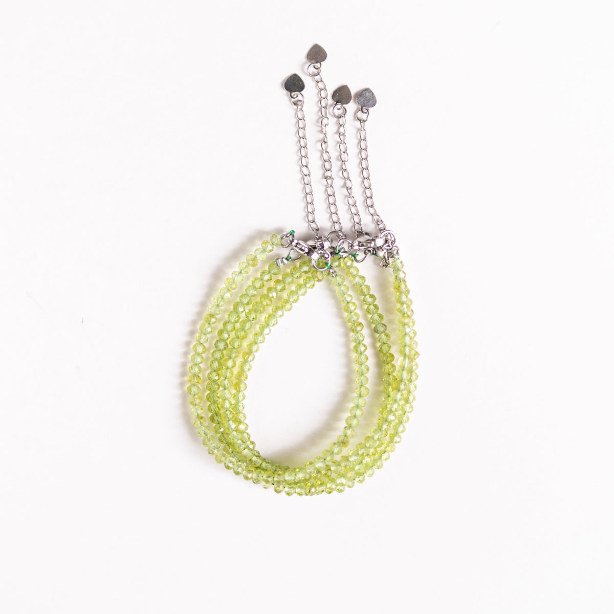 Microfaceted Peridot Bracelet