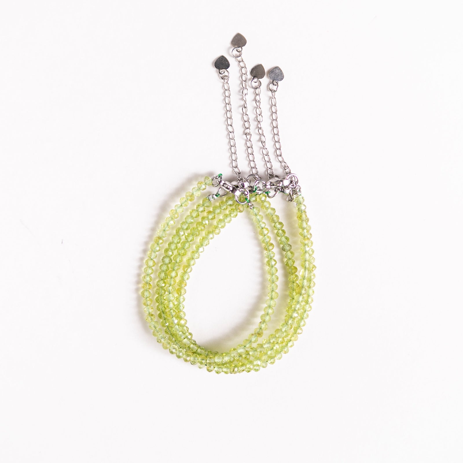 Microfaceted Peridot Bracelet