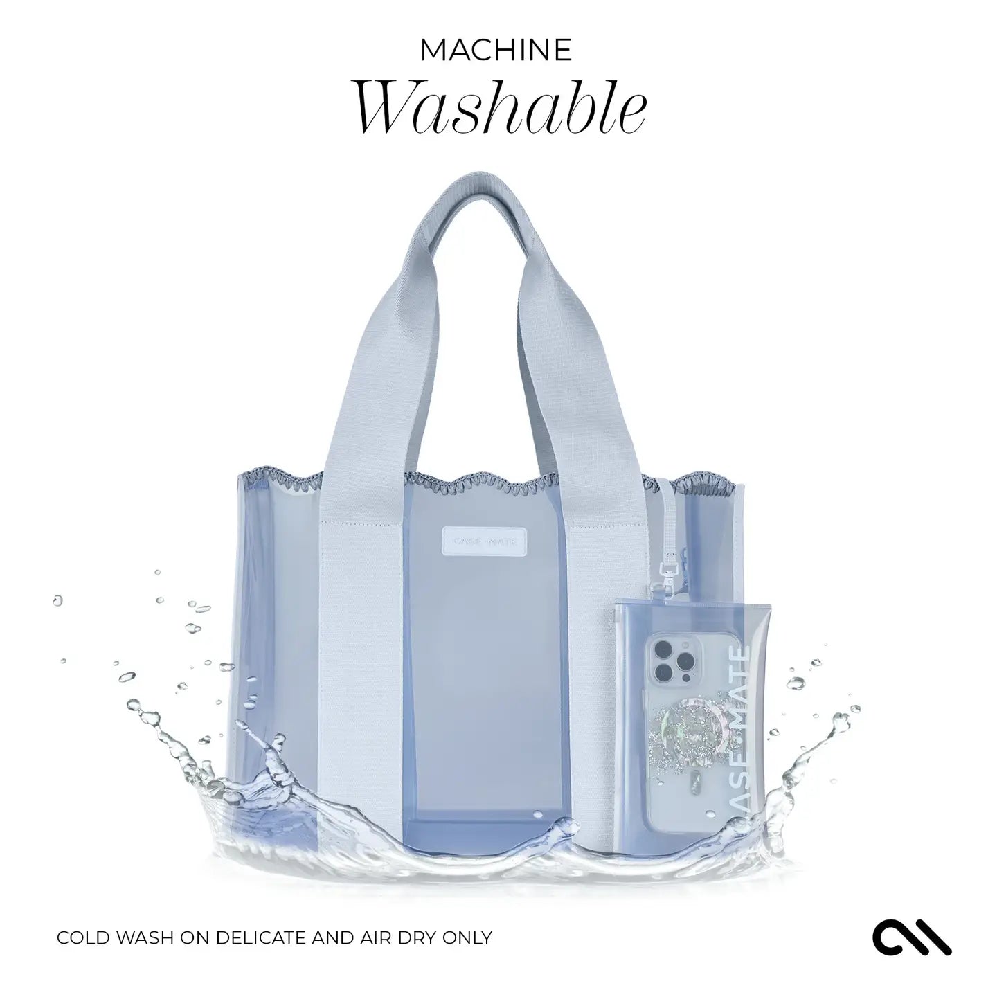 Case-Mate Carolina Blue Crochet Wave Jelly Tote Bag