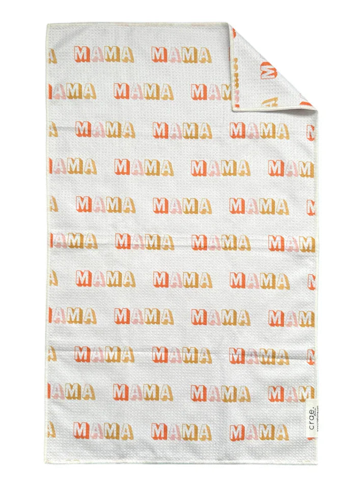 Crae.Home Sincere/I Love You Mama: 2 Double Sided-Hand Towels
