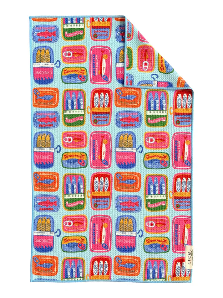 Crae.Home Something's Fishy: Double-Sided Hand Towel