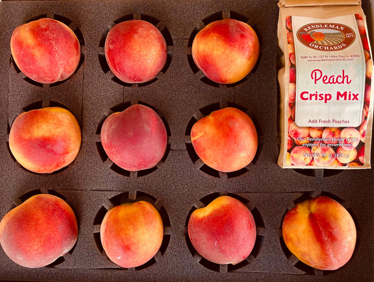 Peach Gift Box w/ Peach Crisp Mix - FREE GROUND SHIPPING*!