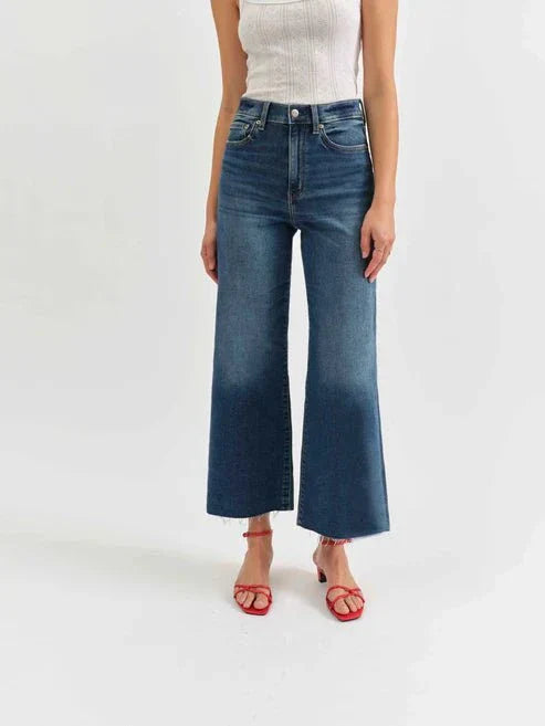Daze Denim Denim Daze Pleaser High- Rise Wide Ankle Denim - Uptown