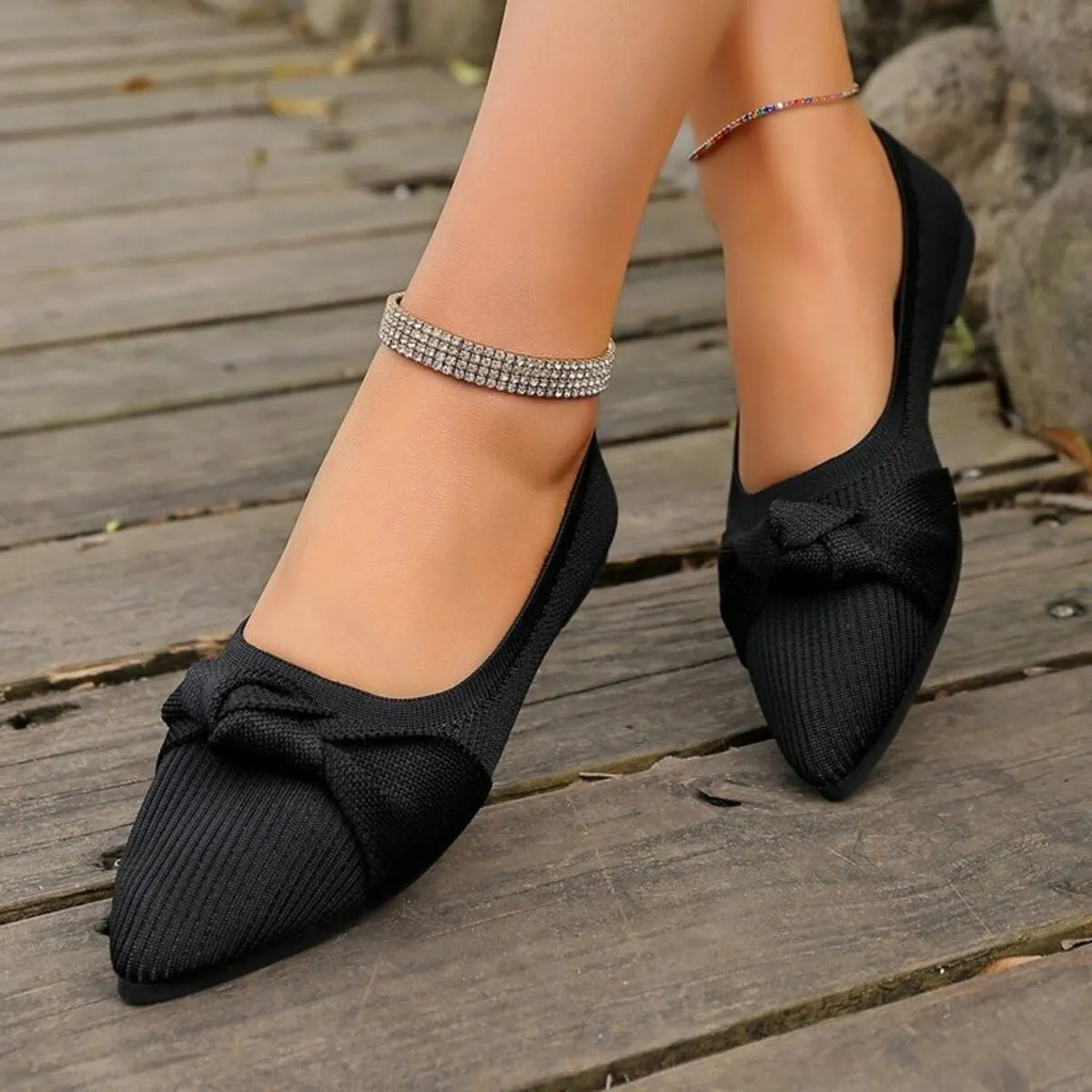 Point Toe Flats Slip-Ons