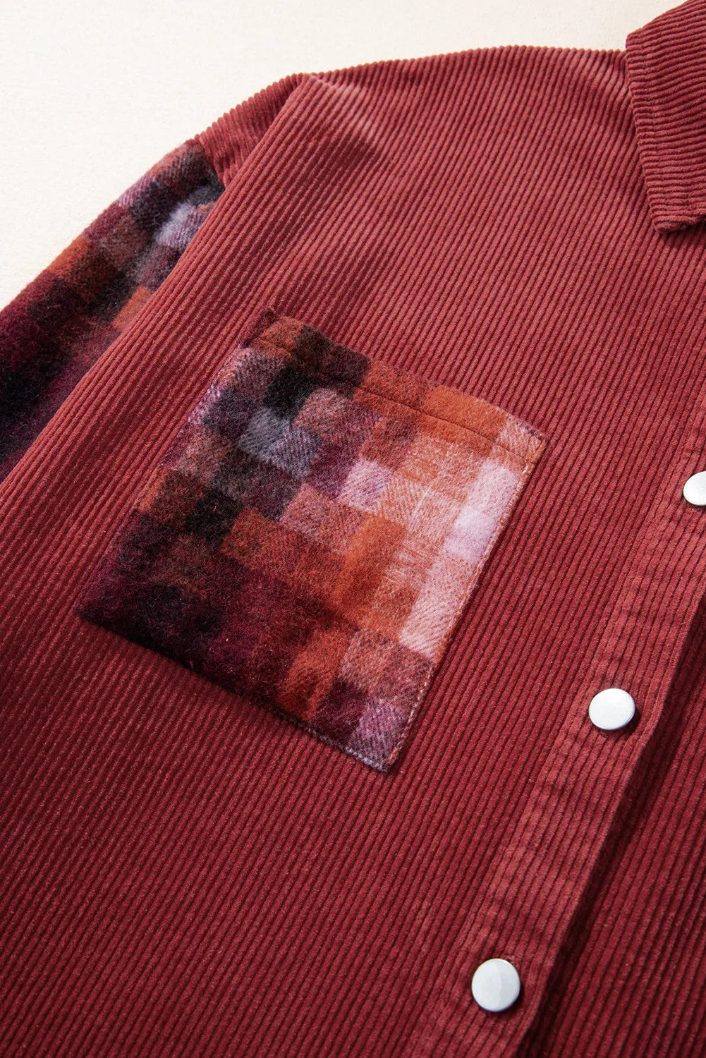 Pixelated Shacket - Button Up Long Sleeve