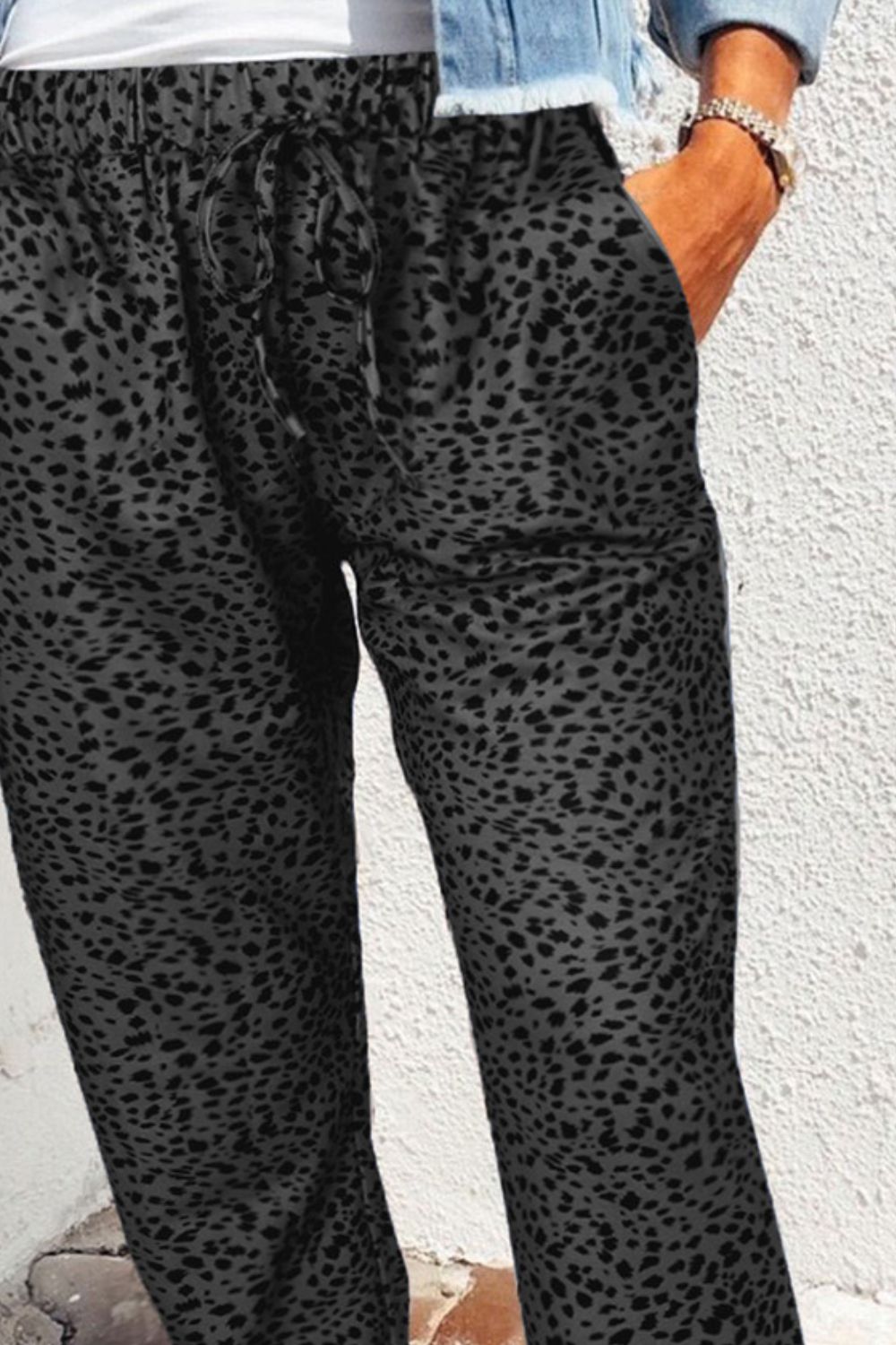 Abby's Leopard Print Joggers with Pockets