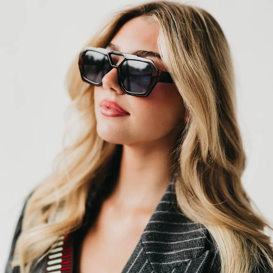 Eccentrics Boutique Accessory Carrie Statement Sunglasses Brown