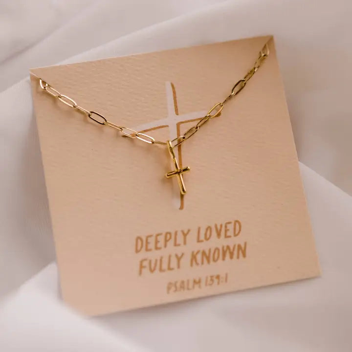 Eccentrics Boutique Jewelry Dear Heart - Deeply Loved Fully Known Charm Necklace Gold