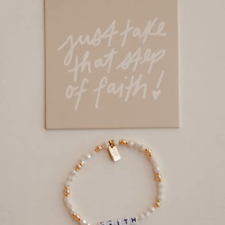 Eccentrics Boutique Jewelry Dear Heart - Faith Bracelet White