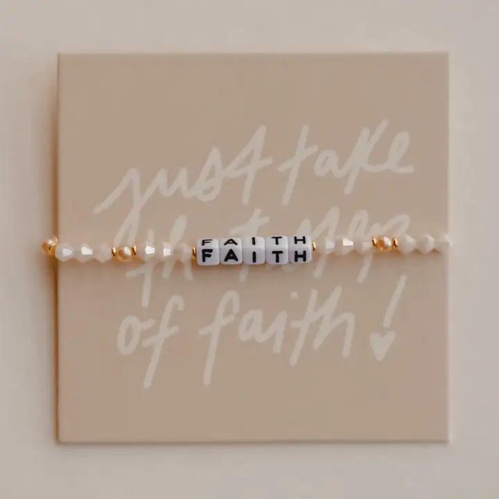 Eccentrics Boutique Jewelry Dear Heart - Faith Bracelet White