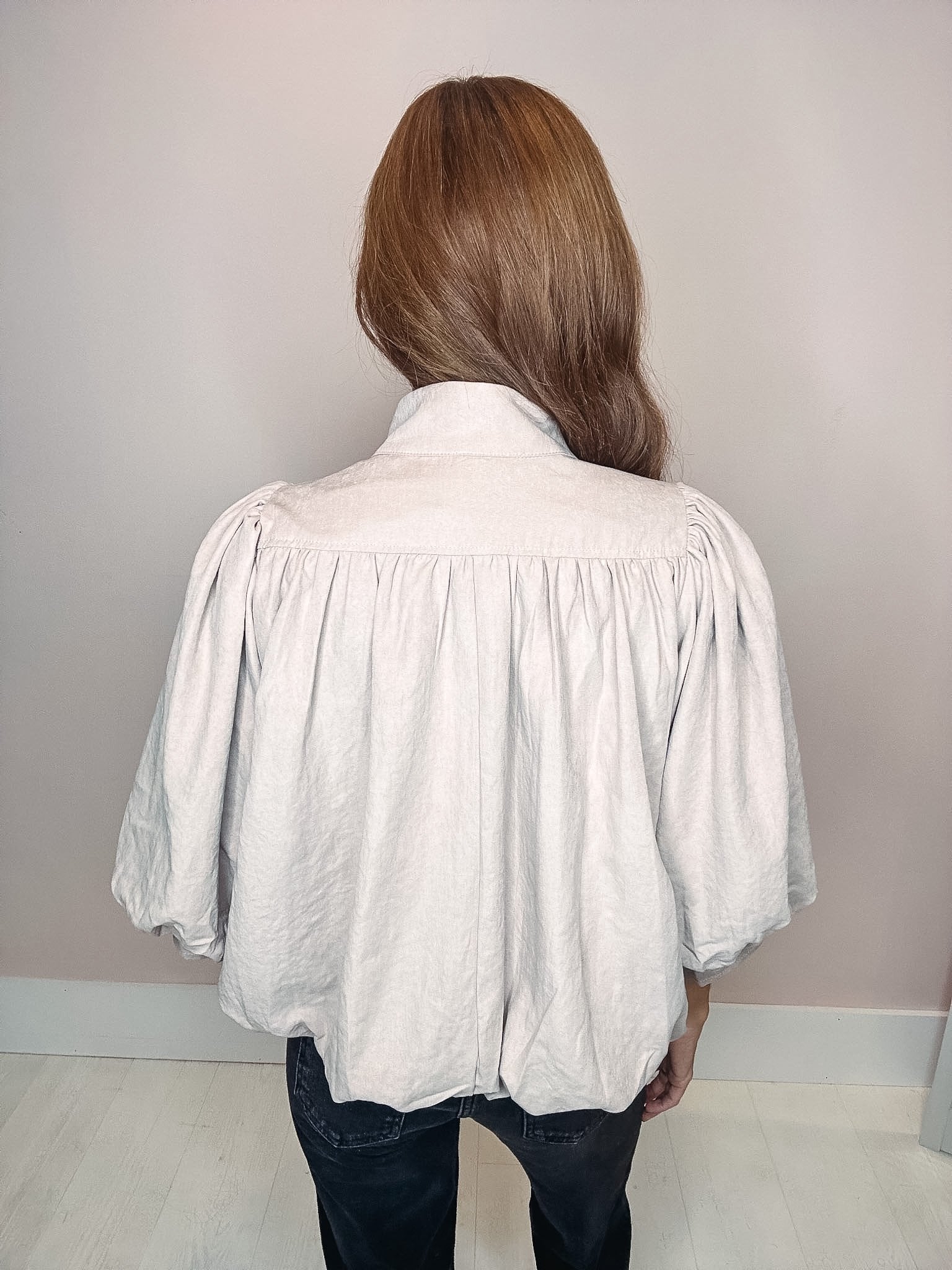 Golden Hour Bubble Hem Top