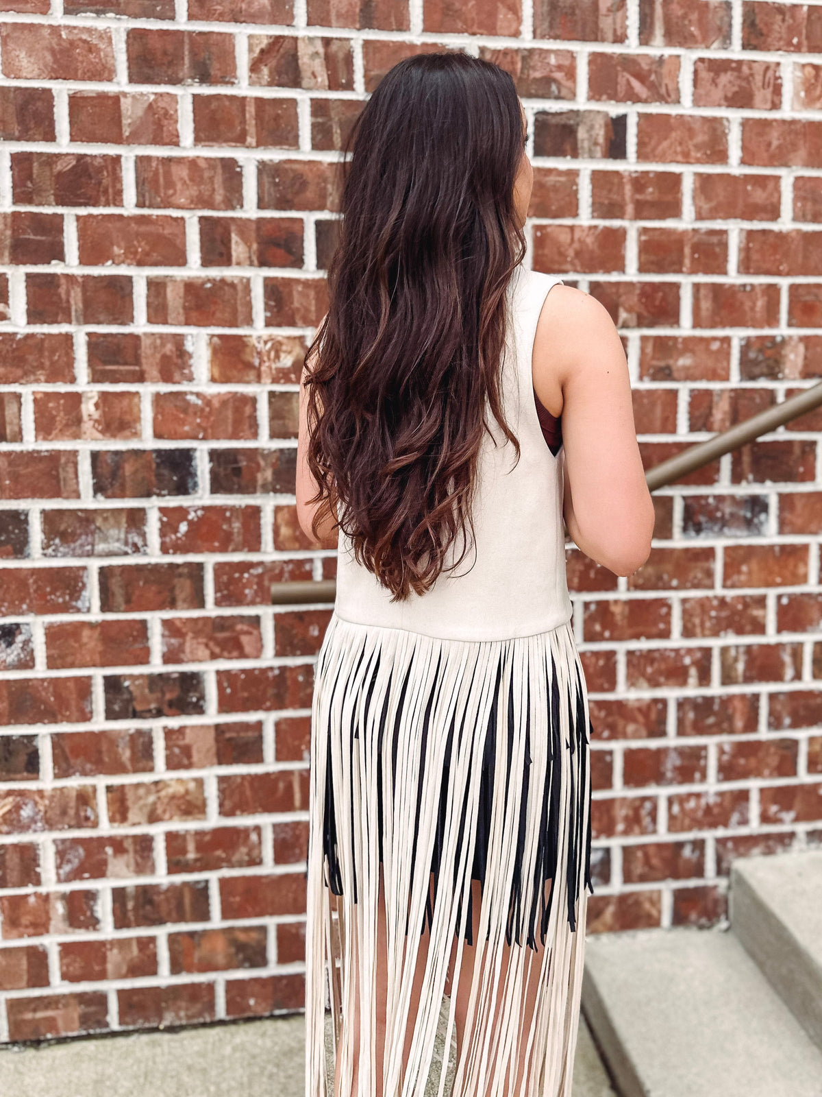 Grand Ol' Opry Long Fringe Suede Vest