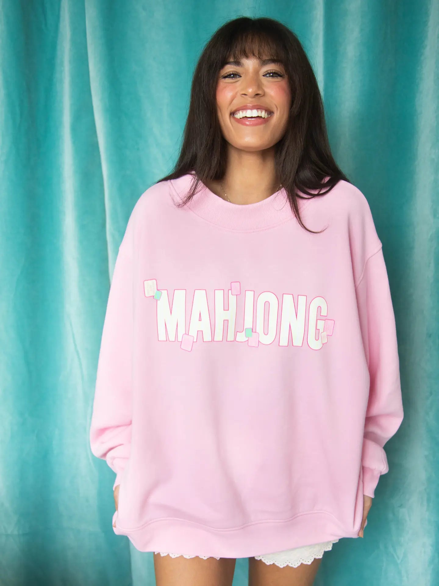 Eccentrics Boutique Sweater Mahjong Mock Neck Sweater