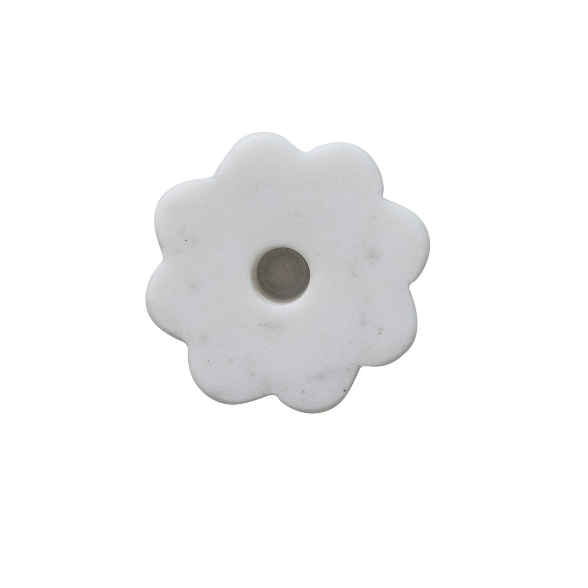 Eccentrics Boutique Gift Marble Scalloped Taper Candle Holder Taper