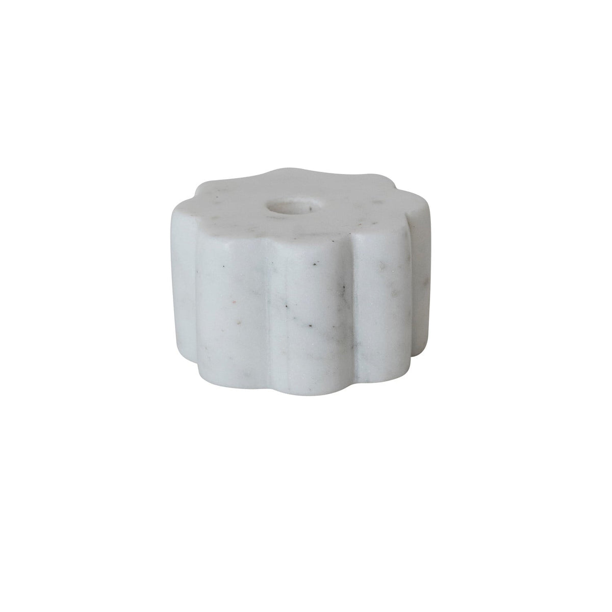 Eccentrics Boutique Gift Marble Scalloped Taper Candle Holder Taper