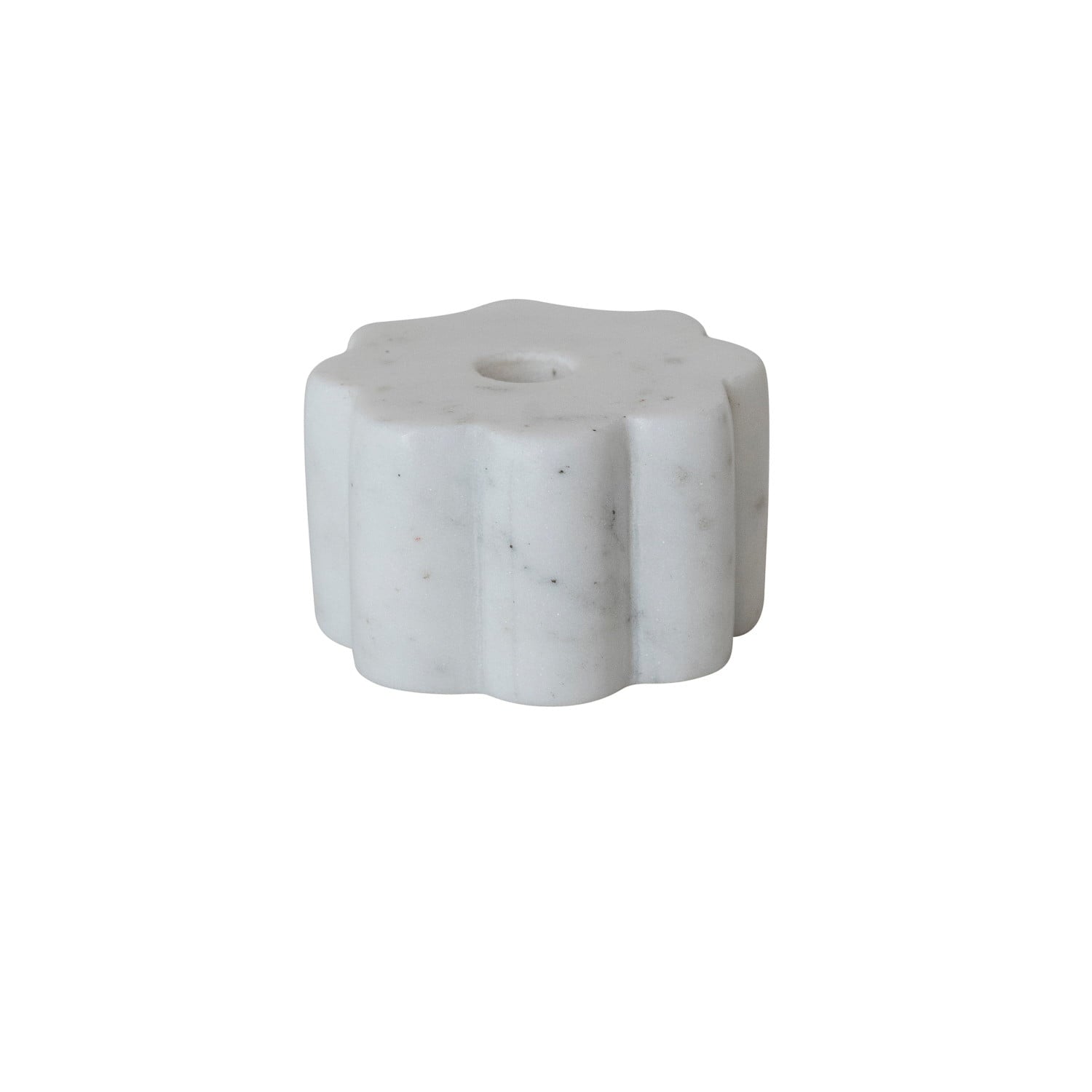 Eccentrics Boutique Gift Marble Scalloped Taper Candle Holder Taper