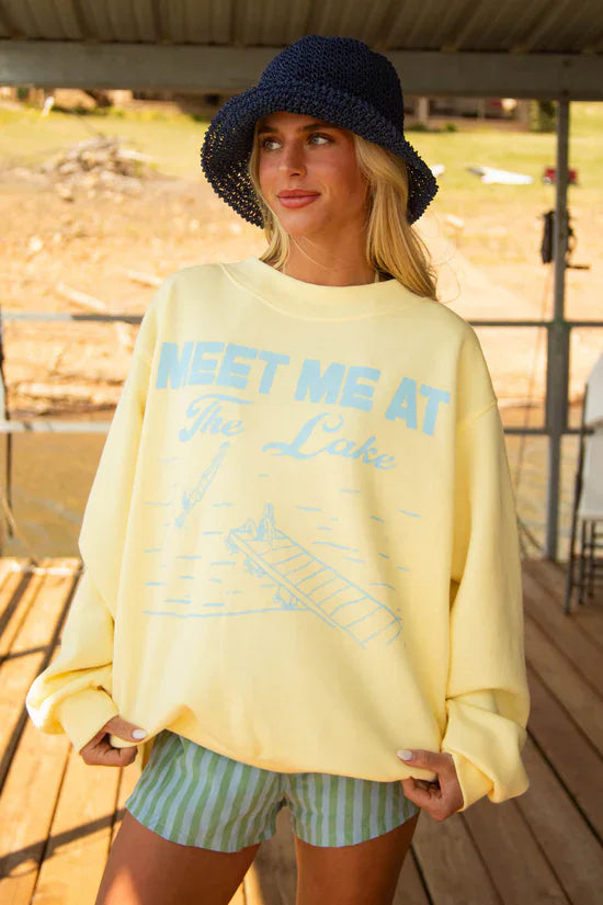 Meet Me At The Lake Mock Neck Sweater