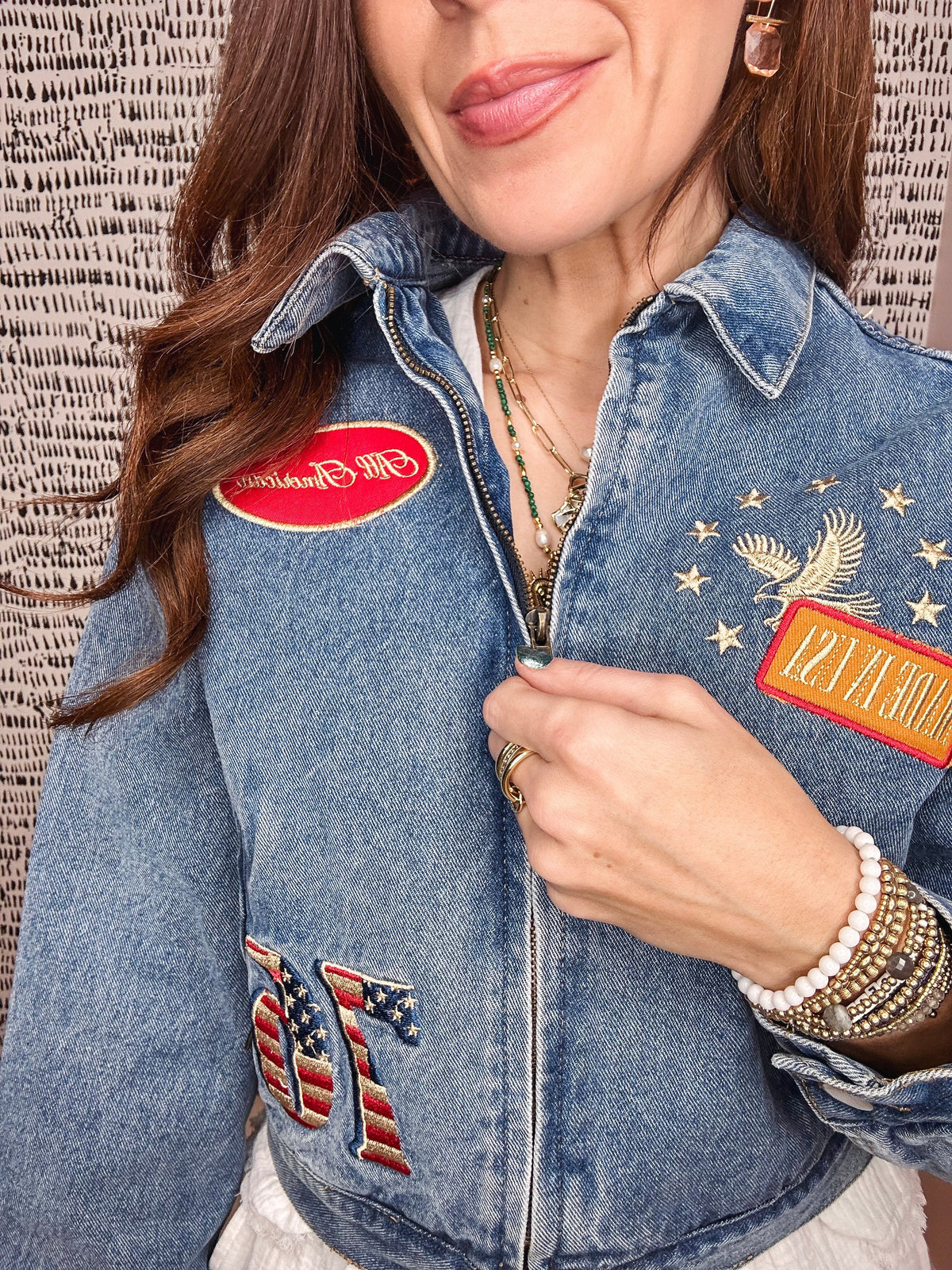 Eccentrics Boutique Jacket Miley Retro Denim Jacket