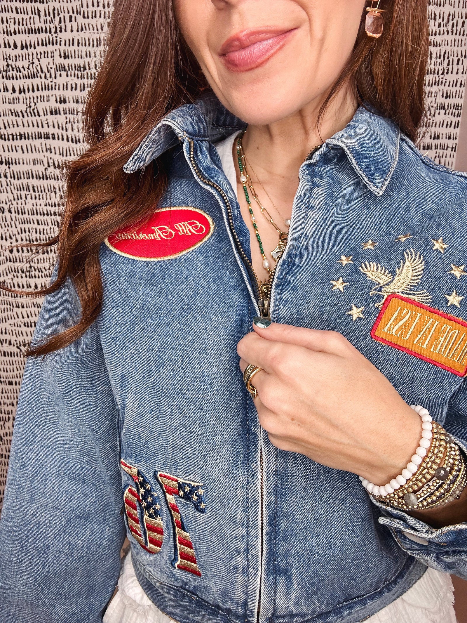 Eccentrics Boutique Jacket Miley Retro Denim Jacket