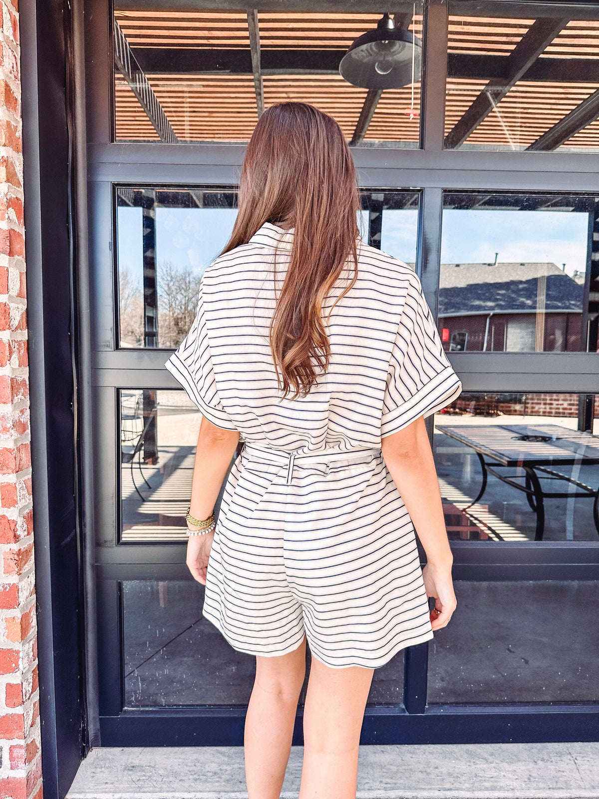Eccentrics Boutique Romper Nolan Striped Romper