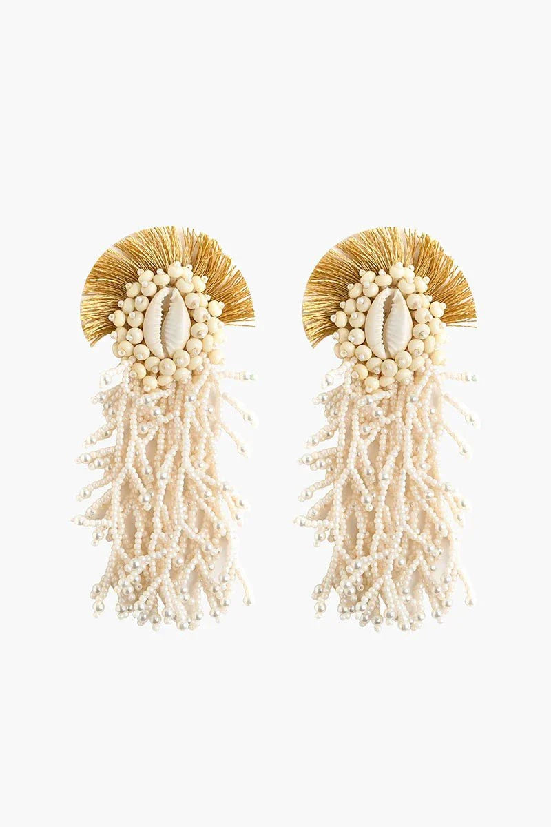 Eccentrics Boutique Jewelry Seashell Drop Earrings