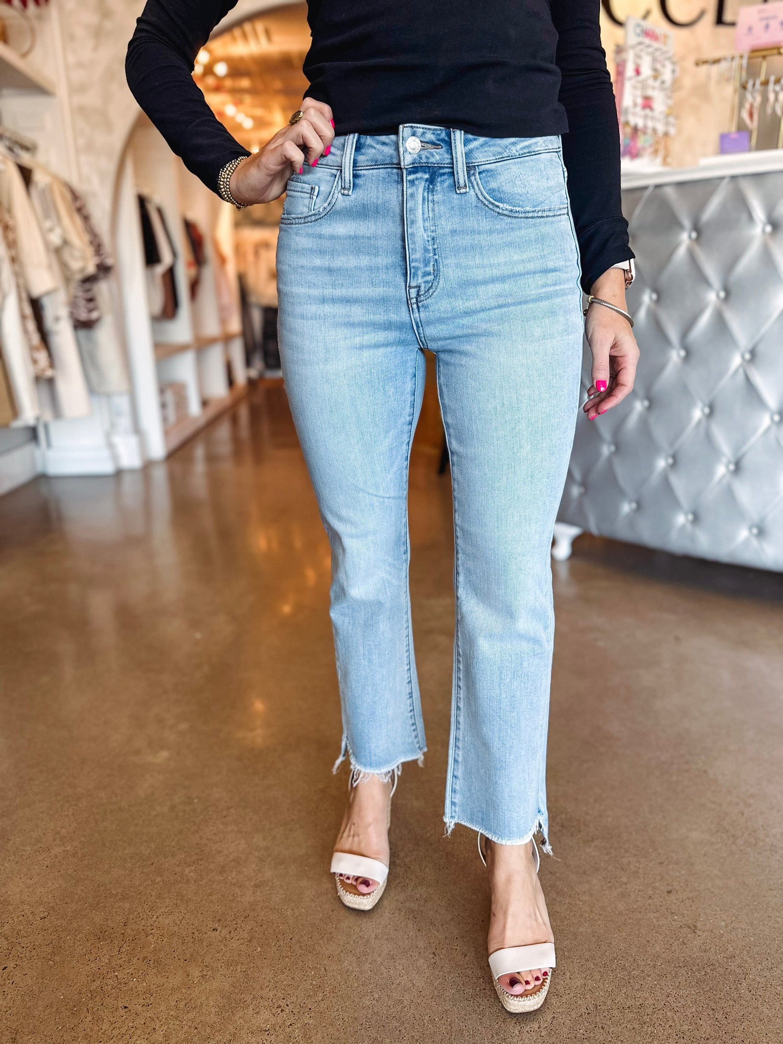 Eccentrics Boutique Denim The Bella High Rise Flare