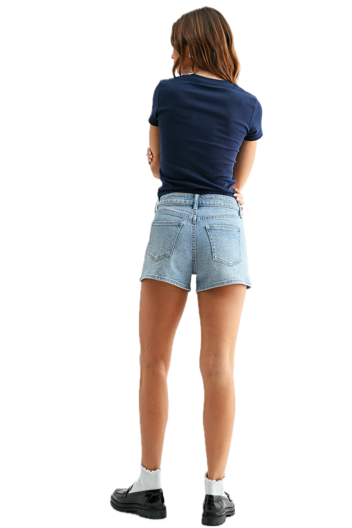 The Classic Hem Short-Light Blue