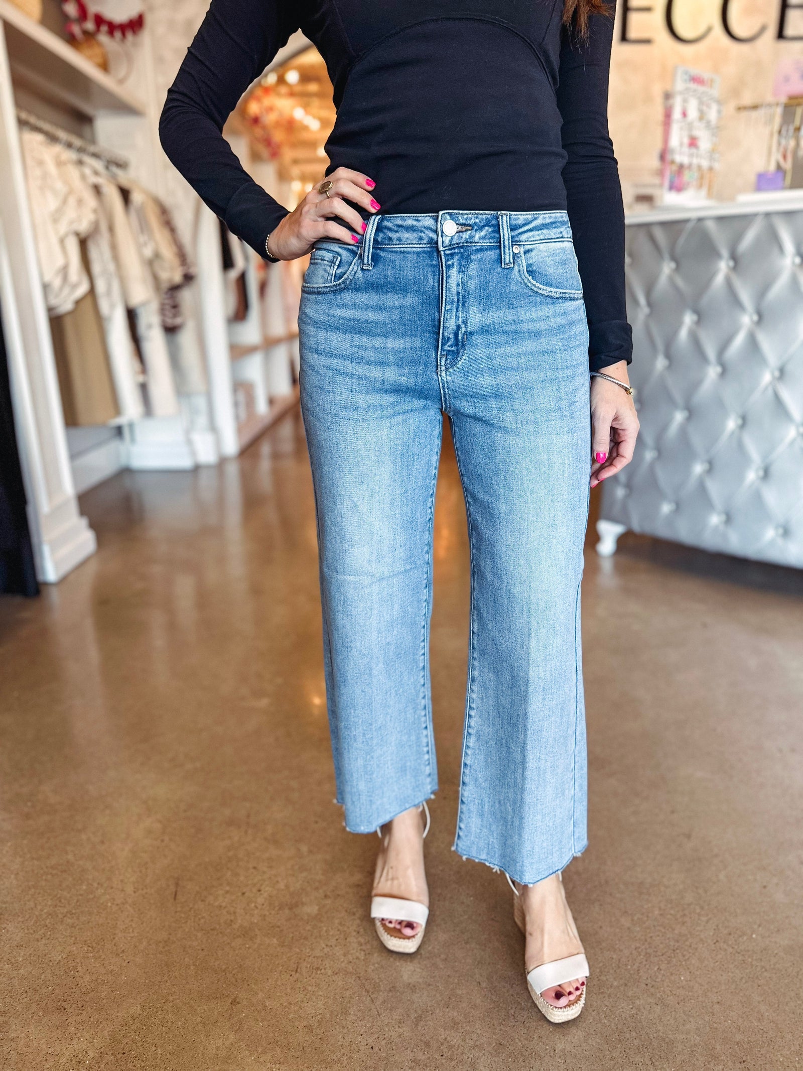 Eccentrics Boutique Denim The Slim Wide Leg Denim