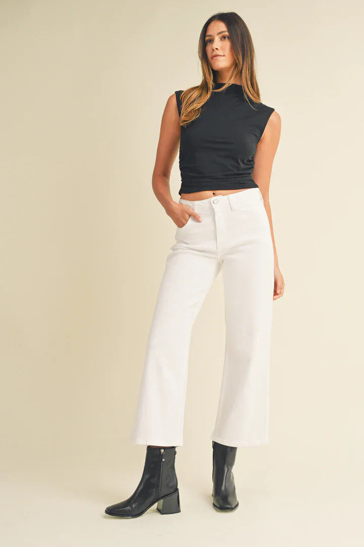 Eccentrics Boutique Denim The Slime Wide Leg- White