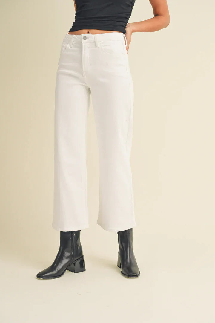 Eccentrics Boutique Denim The Slime Wide Leg- White