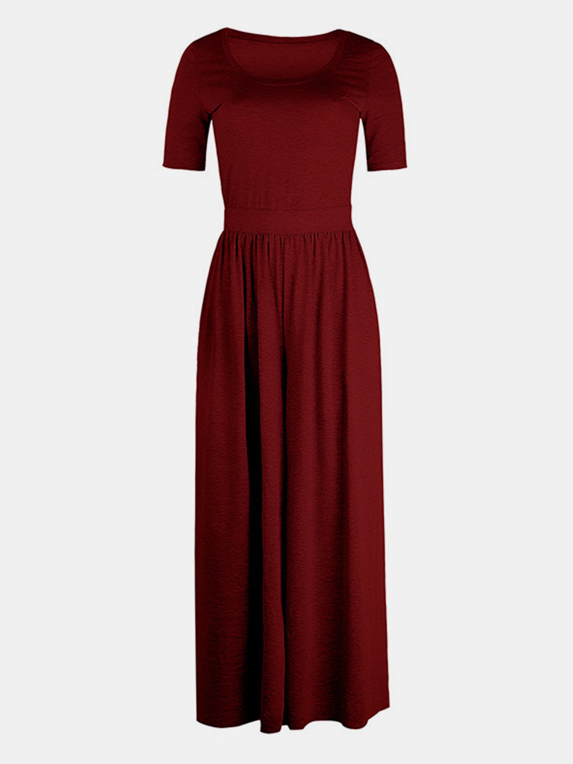 Scoop Neck Short Sleeve Jumpsuit – Stylish, Comfy, and (Almost) Perfect