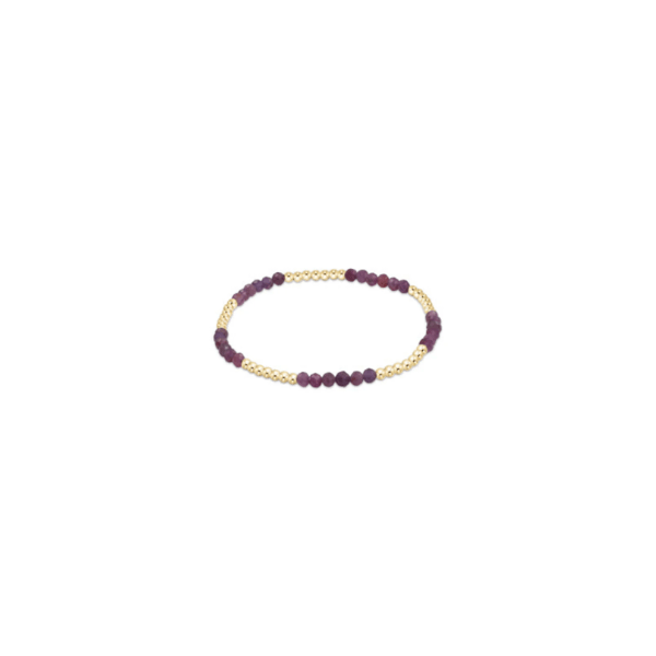 Enewton Jewelry Enewton Blissful Pattern 2.5mm Bead Gemstone Bracelet - Ruby Ruby