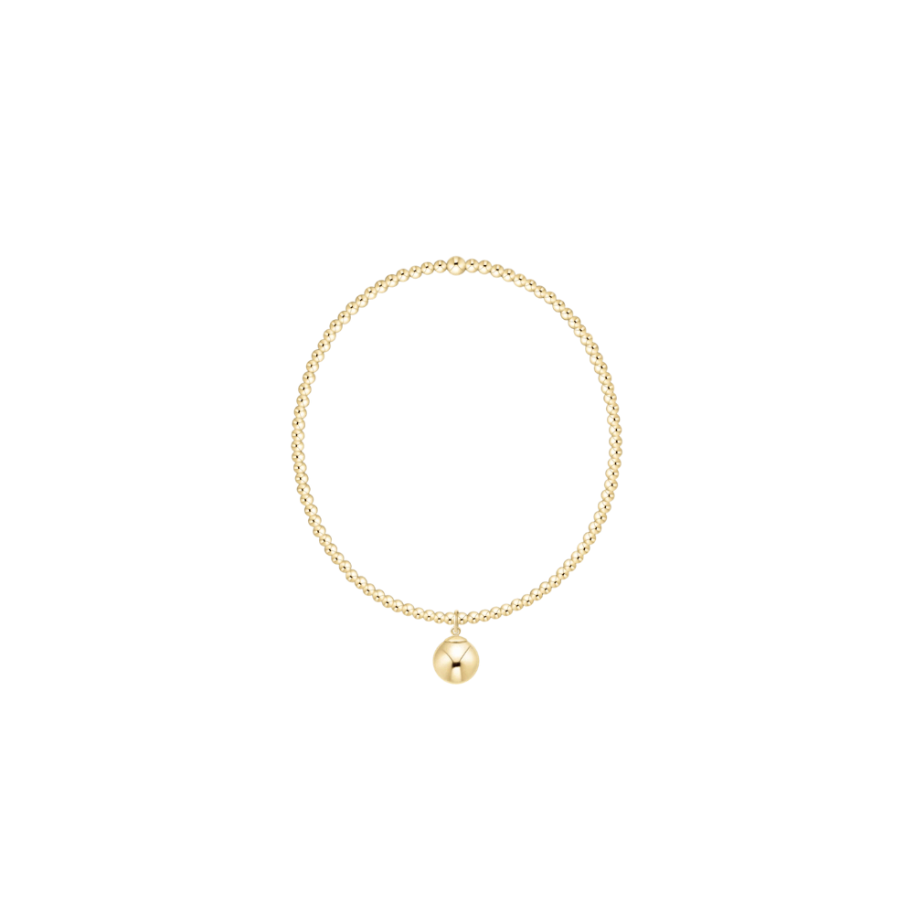 Enewton Jewelry Enewton Classic Gold 2mm Bracelet -Classic Gold 8mm Charm Gold