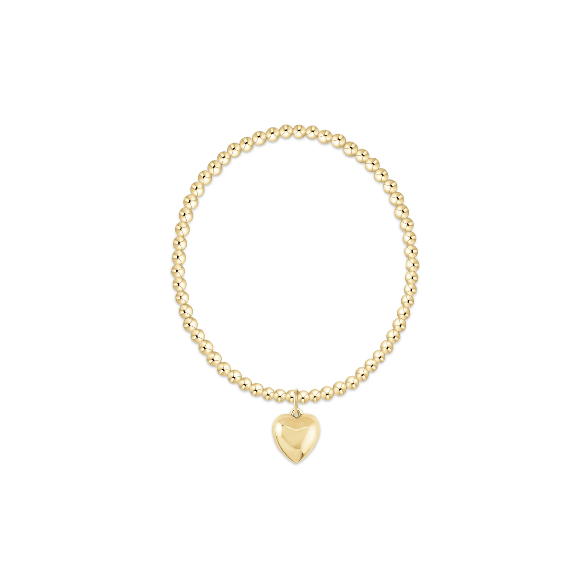 Enewton Jewelry Enewton Classic Gold 3mm Bracelet - Love Plush Gold Charm Gold