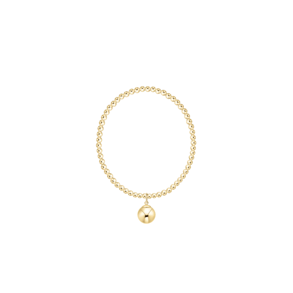 Enewton Jewelry Enewton Classic Gold 3mm Bracelet with Gold 10mm Charm Gold