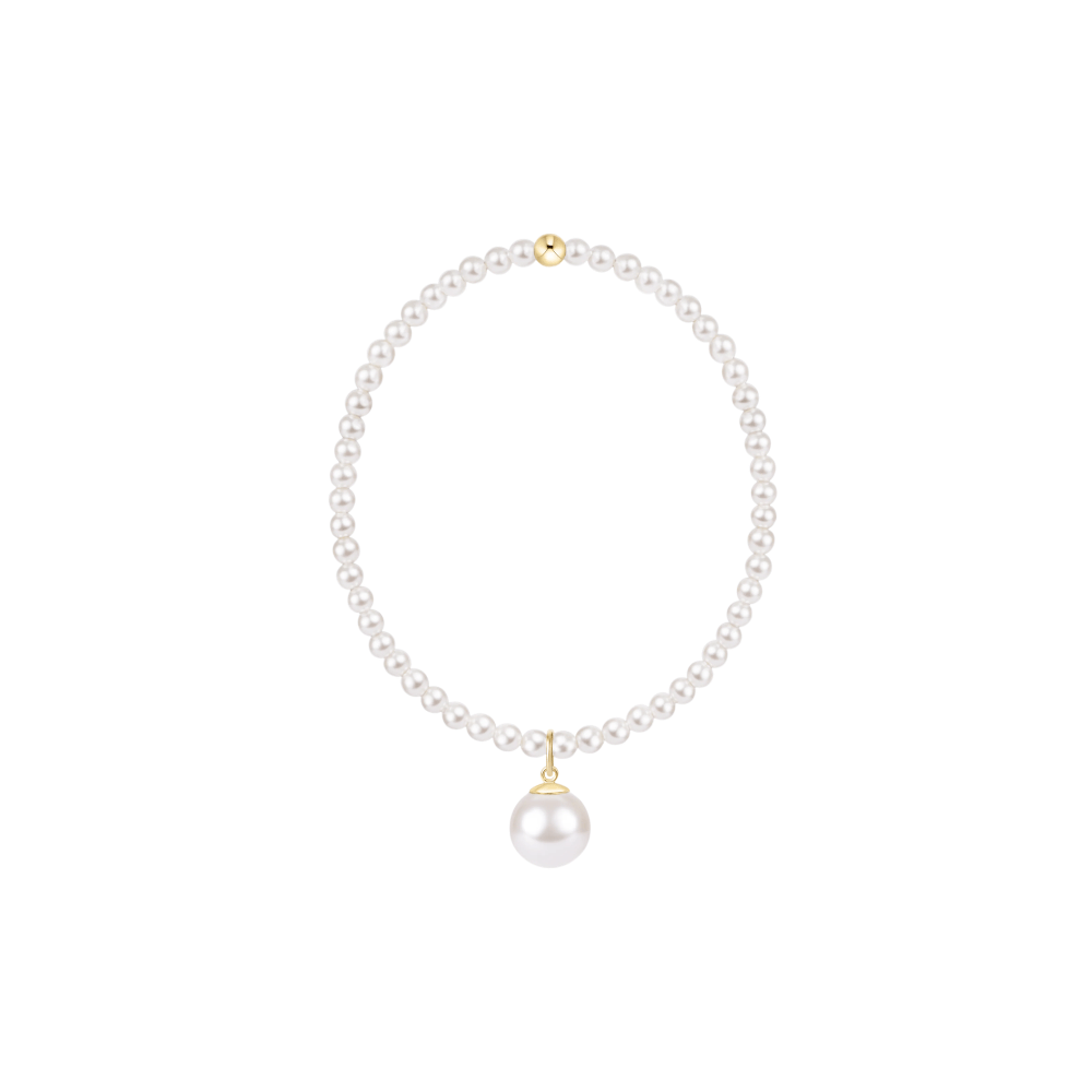 Enewton Jewelry Enewton Classic Pearl 3mm Bracelet - Classic Pearl 10mm Charm White