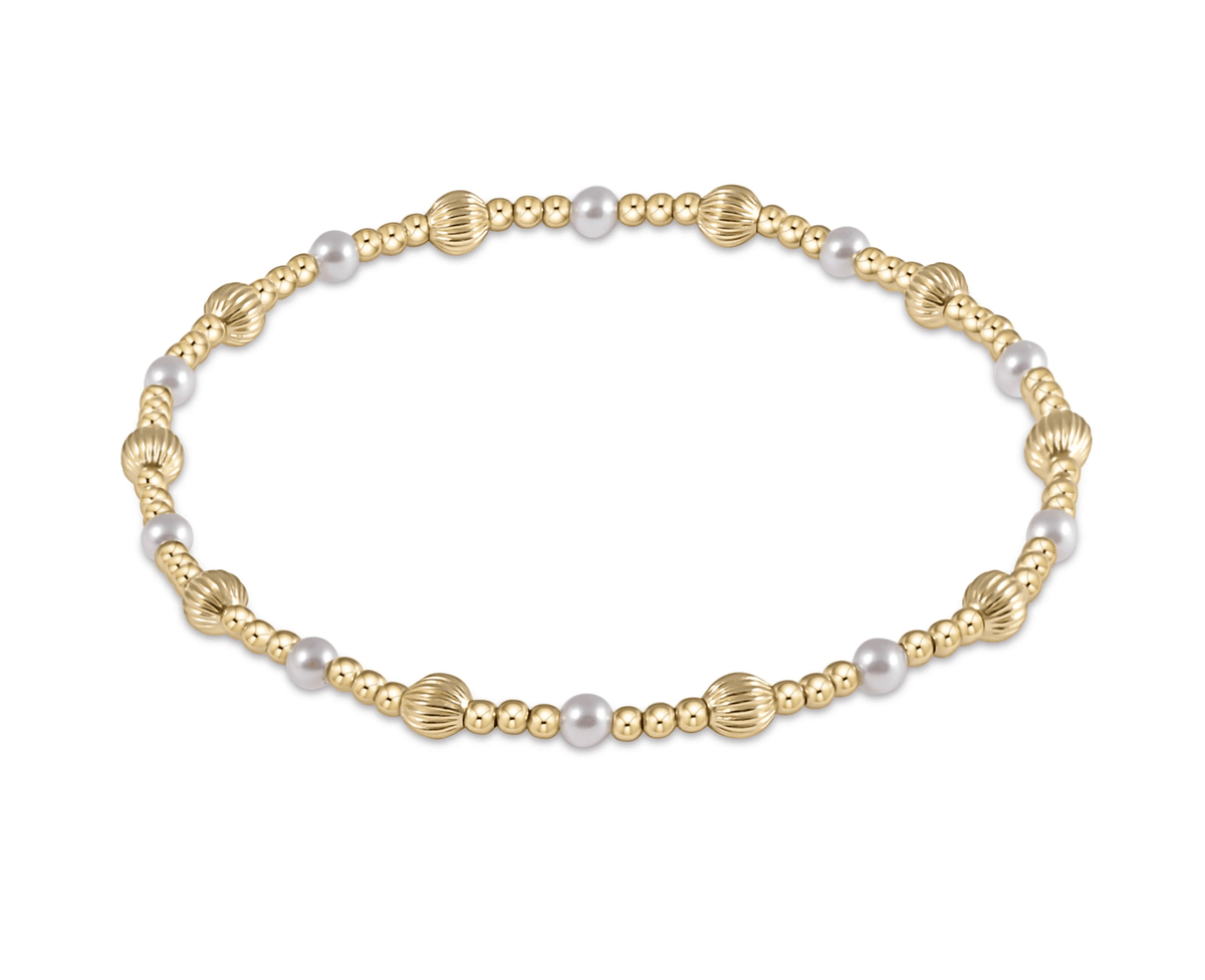 enewton Jewelry Enewton Dignity Sincerity Gold 5mm Bead Bracelet-- Pearl