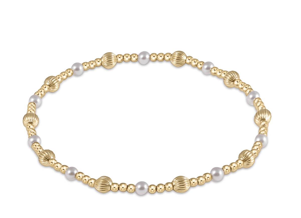 enewton Jewelry Enewton Dignity Sincerity Gold 6mm Bracelet-- Pearl