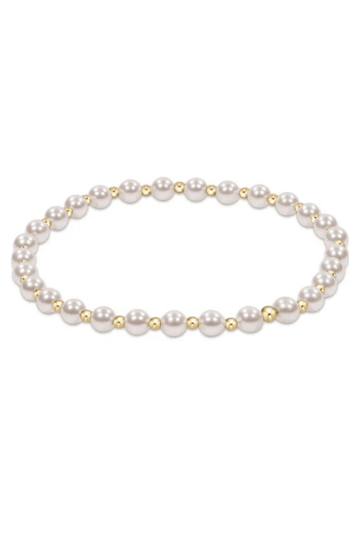 Enewton Jewelry Enewton Extends Classic Grateful Pattern 4mm Bead Bracelet- Pearl
