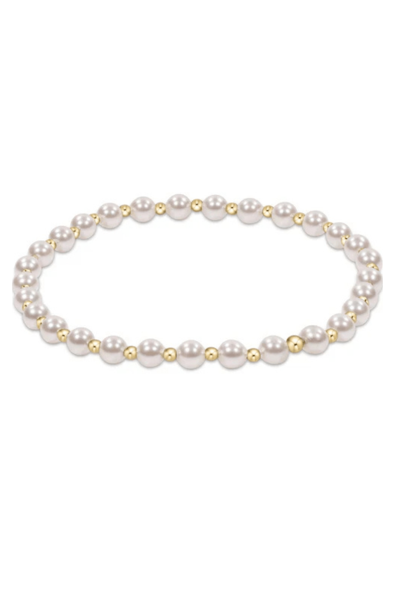 Enewton Jewelry Enewton Extends Classic Grateful Pattern 4mm Bead Bracelet- Pearl