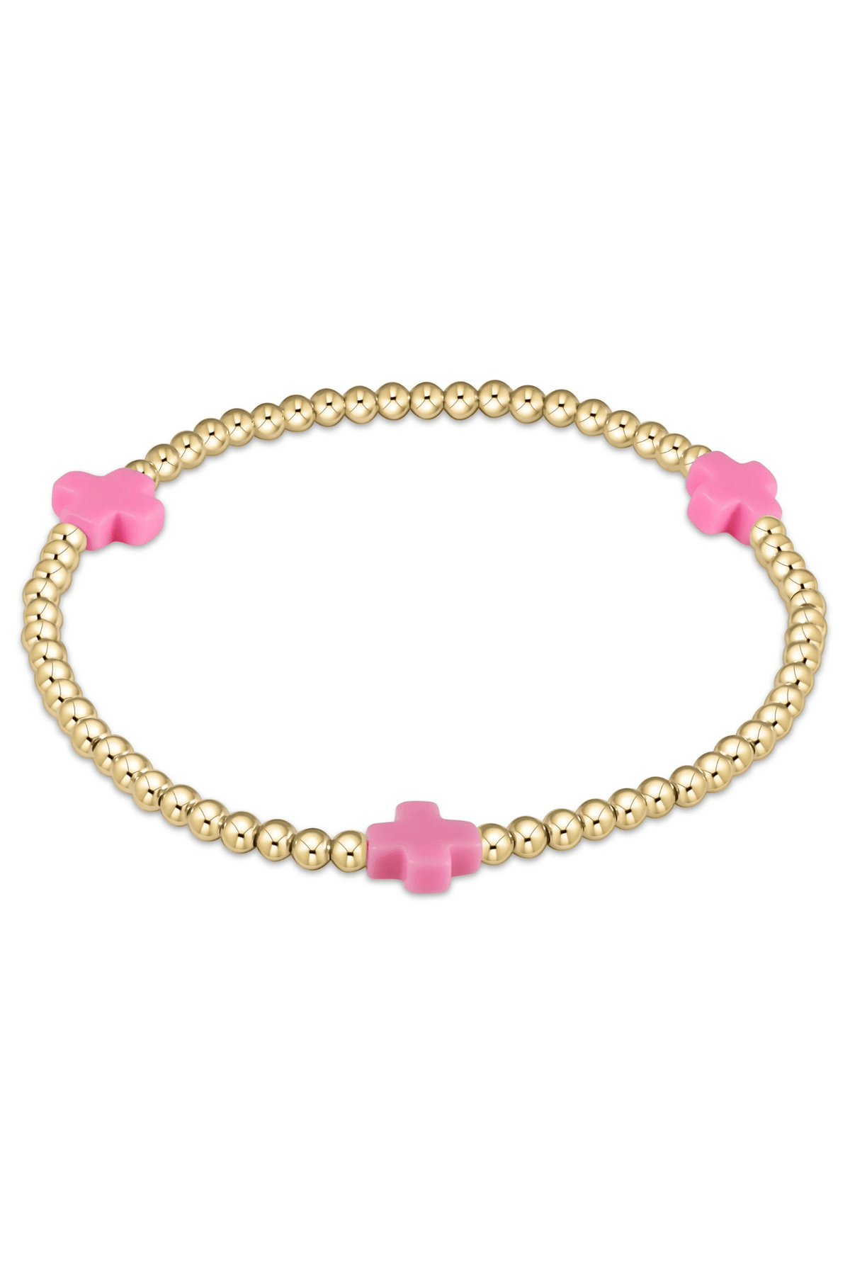 Enewton Extends Signature Cross 3mm Gold Bracelet